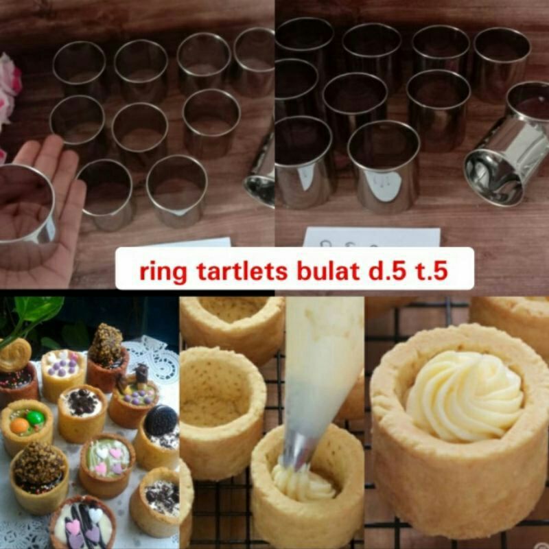 Cetakan pie polos/cetakan pie bulat/cetakan tart mini/cetakan tartlet/cetakan egg tart