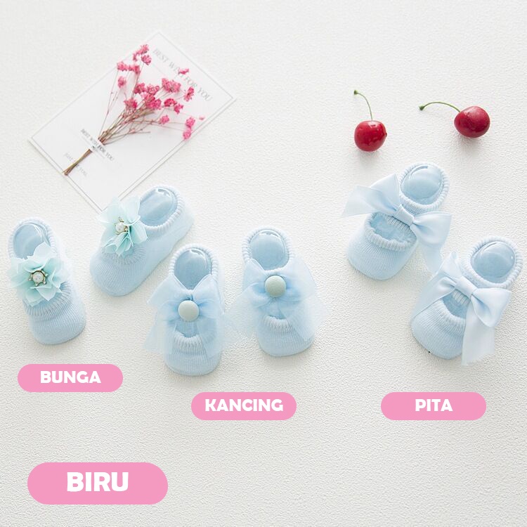 Kaos Kaki Model Sepatu Rajut Bayi Perempuan Prewalker Baby Girl Shoes Antislip 0 - 9 bulan