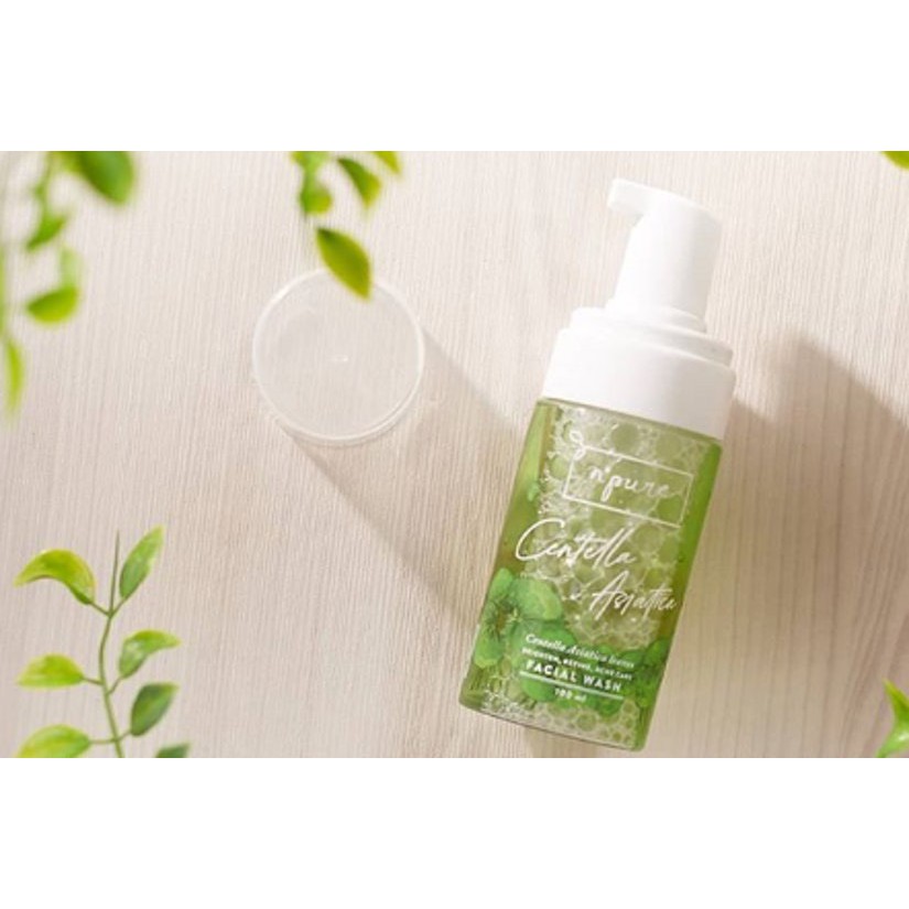 NPURE Face Facial Wash / FOAM CENTELLA ASIATICA (Cica Series) - 100 ml Pembersih Pencuci Wajah BPOM