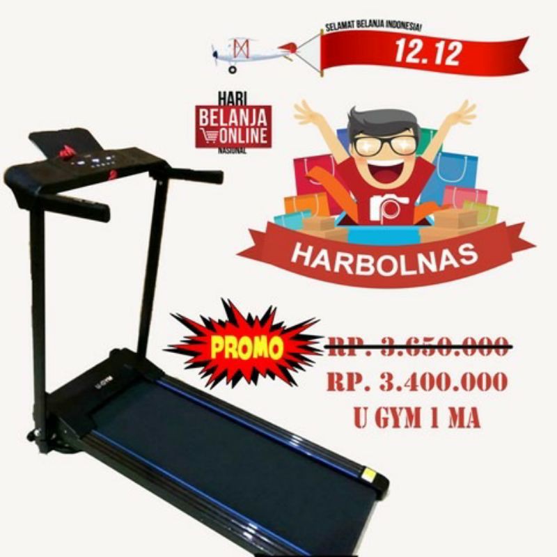 Treadmill Elektrik U Gym 1- MA