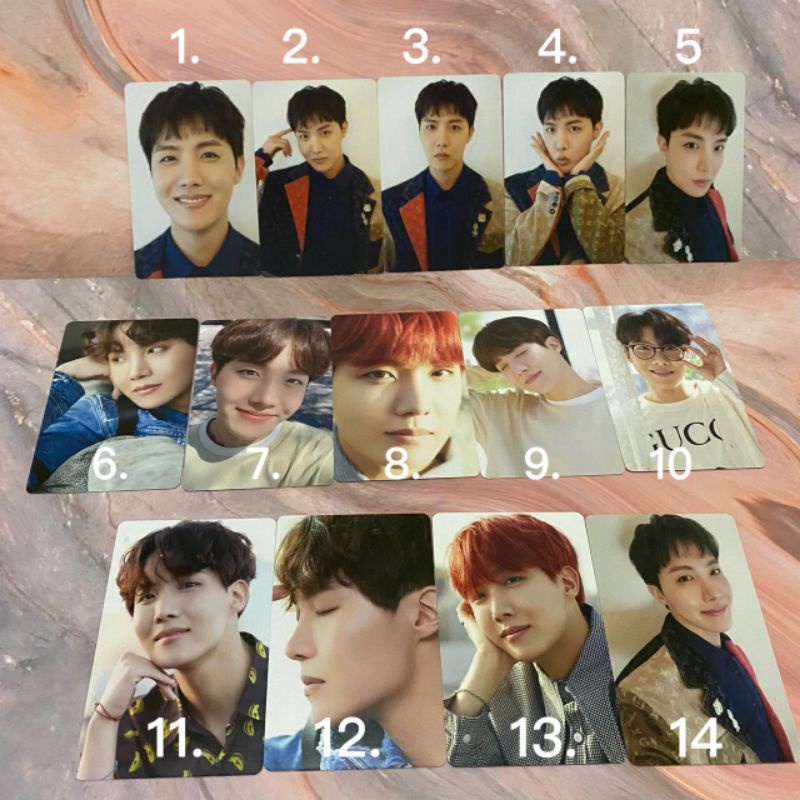 BTS Official Dicon 101 Photocard PC Sharing Member JHope J Hope Hobi