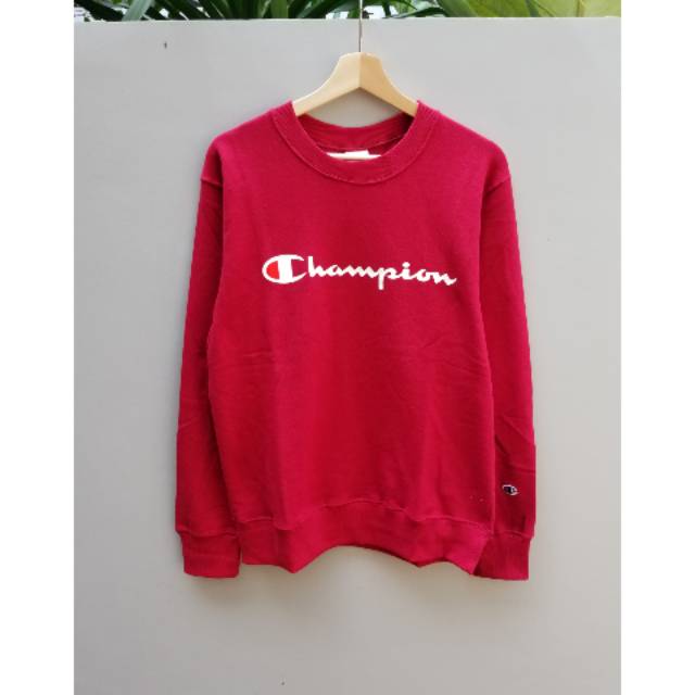 red champion crewneck