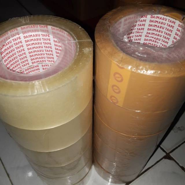 

Lakban Daimaru Coklat Bening