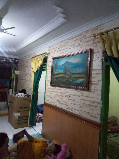 Wallpaper Dinding Sticker 45 Cm X 10 M Karakter Polkadot Shabby 3d Barca