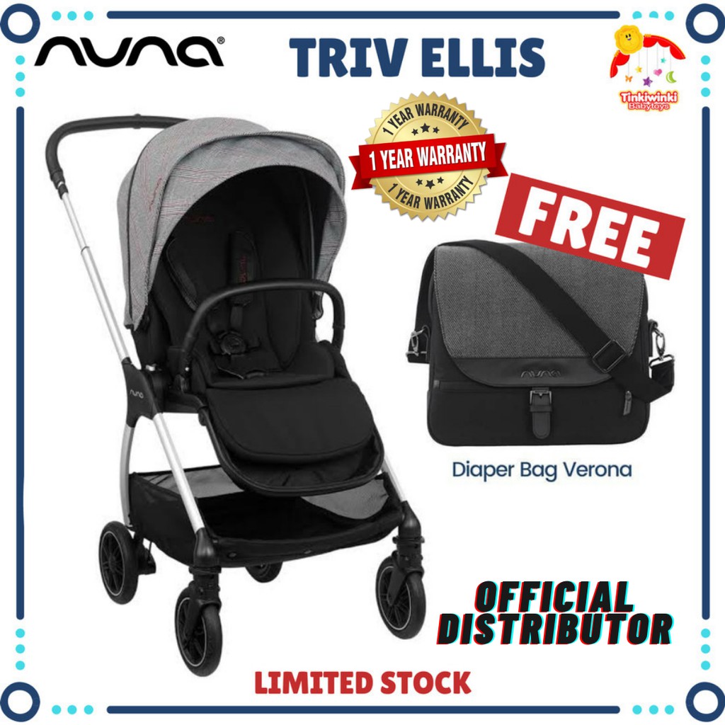 Nuna Triv Ellis Collection LIMITED EDITION FREE DIAPER BAG