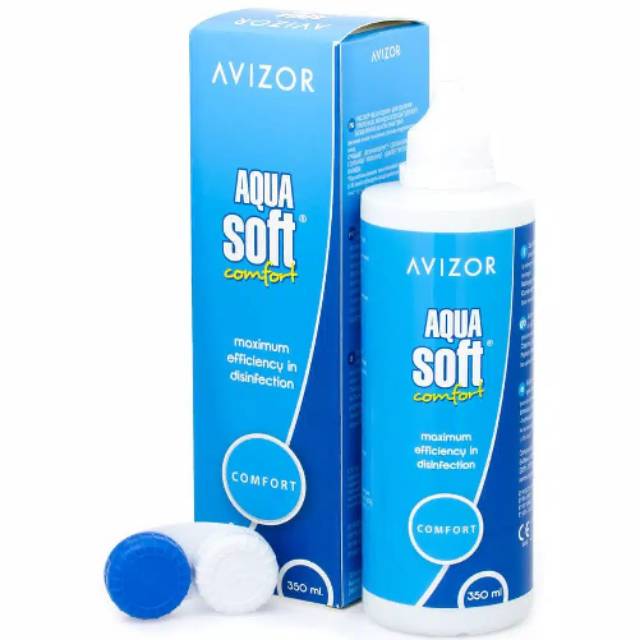 Barang Ori : Cairan Pembersih Softlens Aquasoft 350ml