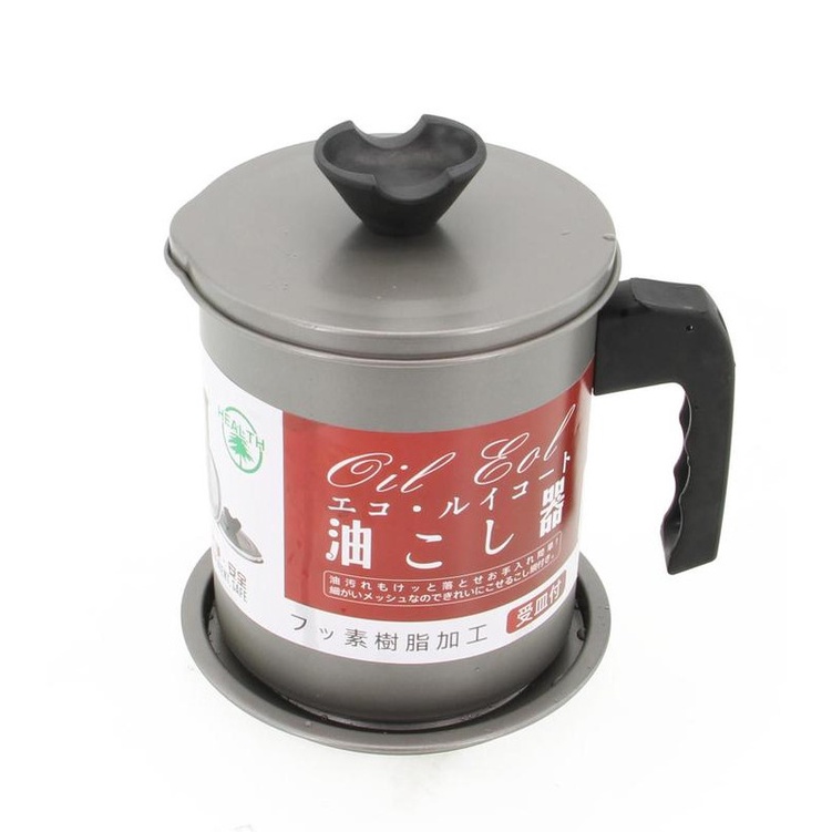 Tempat Saringan Minyak Goreng Saringan Minyak Jelantah Wadah Saringan Minyak Oil Strainer Pot 1.4L