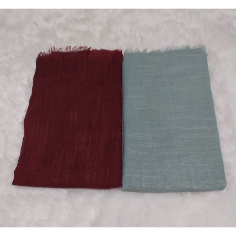 Jilbab Hijab Segiempat Glitter Preloved