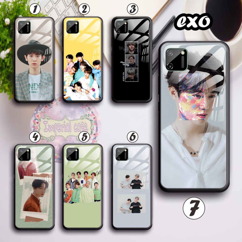 back case glass EXO Oppo A3s A1k A5 A9 2020 A7 F9 A5s A31 A52 a53 A92 A37 A57 A59 A71 A83 IC1207