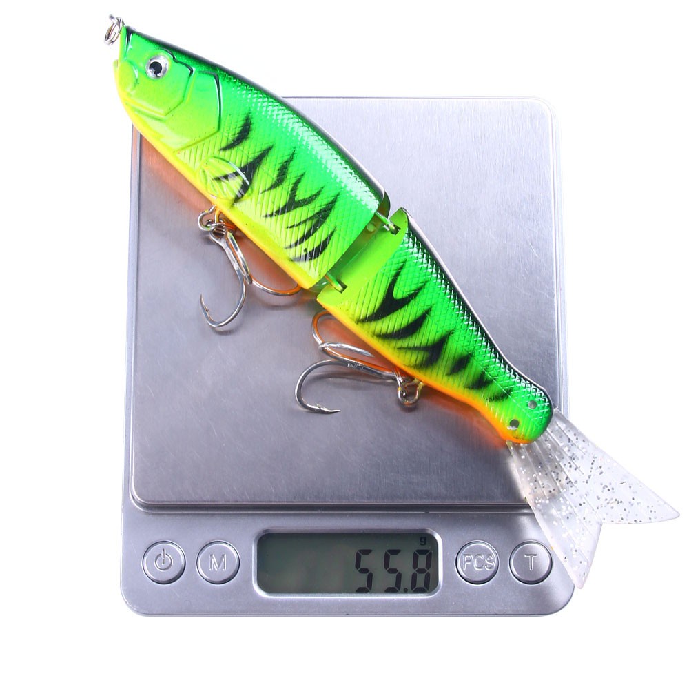 Hengjia 1pc Umpan Pancing Bentuk Ikan Kecil 2 Bagian Bahan Plastik Abs Lembut 18cm / 52g