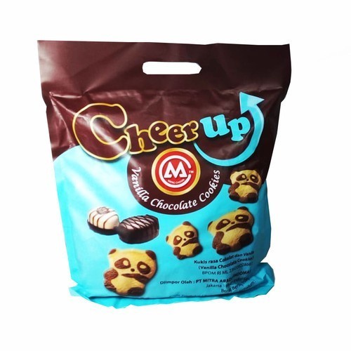 

CHEER UP VANILLA CHOCOLATE COOKIES 350GR KUKIS RASA COKELAT DAN VANILA