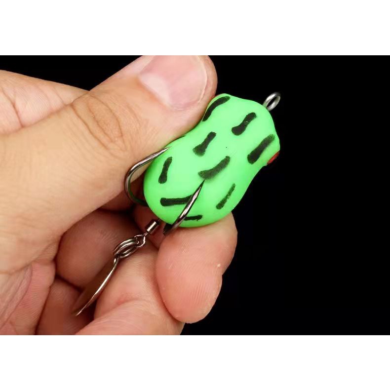 Umpan Pancing Mini Soft Frog 2.5cm/3cm Katak Casting Soft Frog Lure Floating Bait 3D Eyes soft frog killer Top Water Fishing Lure With Sequins Umpan Ikan