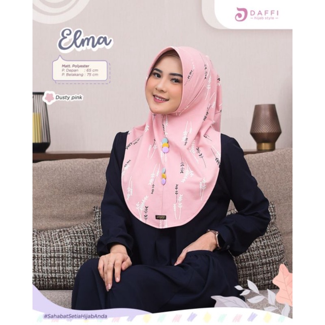 ELMA Hijab Instan Hijab Remaja Dewasa Terbaru ORI Daffi Hijab
