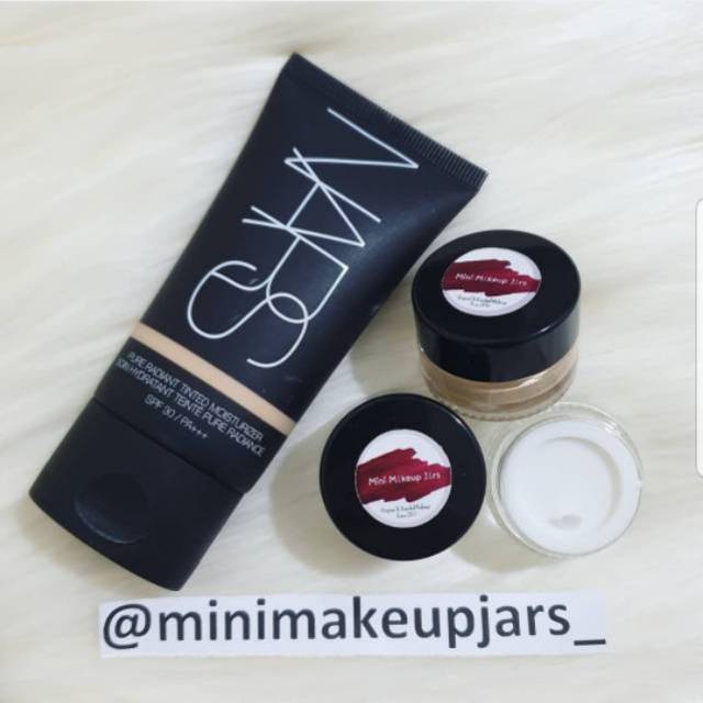 Nars Pure Radiant Tinted Moisturizer share in jar foundation