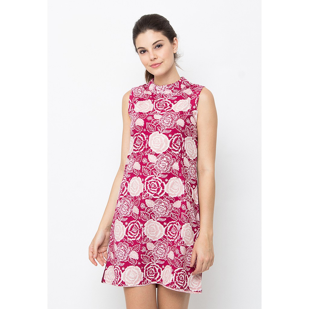 Bebatikan Jogja Jennifer Dress Atasan Batik Wanita