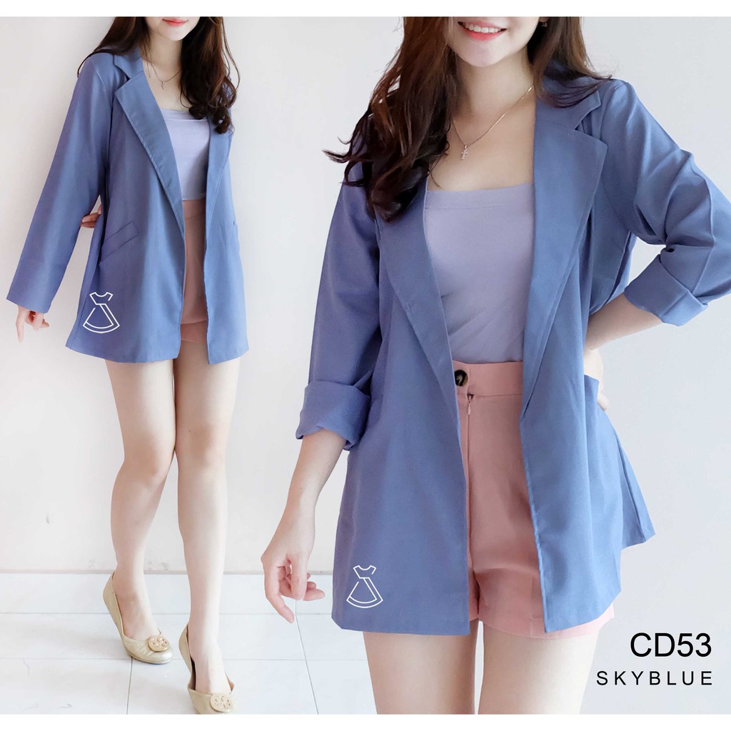 CD53 -  Outer Blazer Cotton Blazer Korean Look