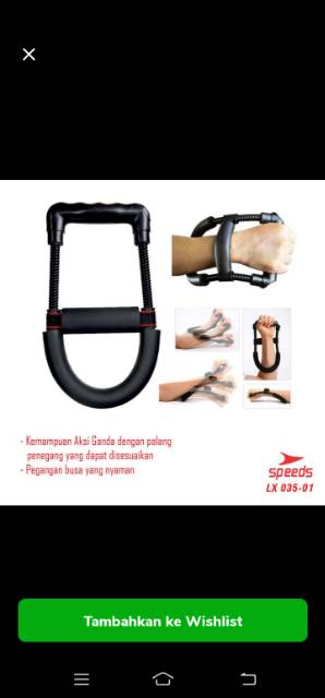 ALAT OLAHRAGA PERGELANGAN TANGAN POWER WRIST EXERCISE HAND GRIP PERLENGKAPAN FITNESS GYM