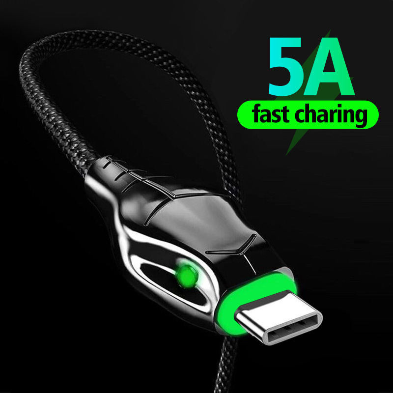 Fonken Kabel Charger 5a Tipe C Fast Charging 1m Untuk Samsung Huawei P40 Android Iphone 5a