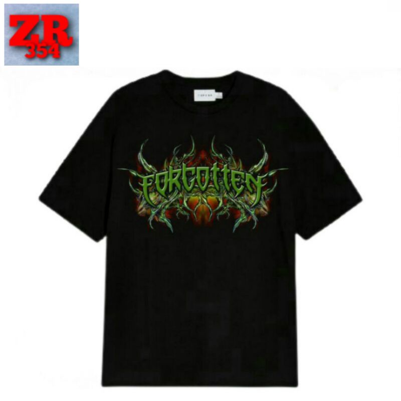 Kaos Baju T-Shirt Forgotten Reverbnation Tee Lagu Band Musik Lokal Merch Heavy Metal Punk Rock And R