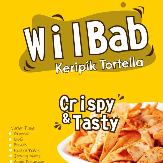 

Camilan keripik kulit kebab varian rasa 150g (wilbab)