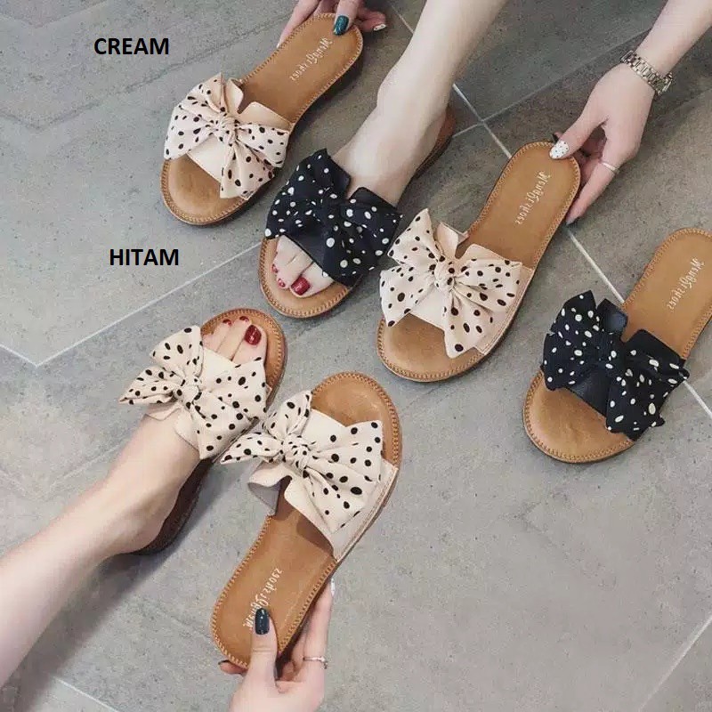 6.6 SALE Sandal Kokop Teplek Wanita Polkadot