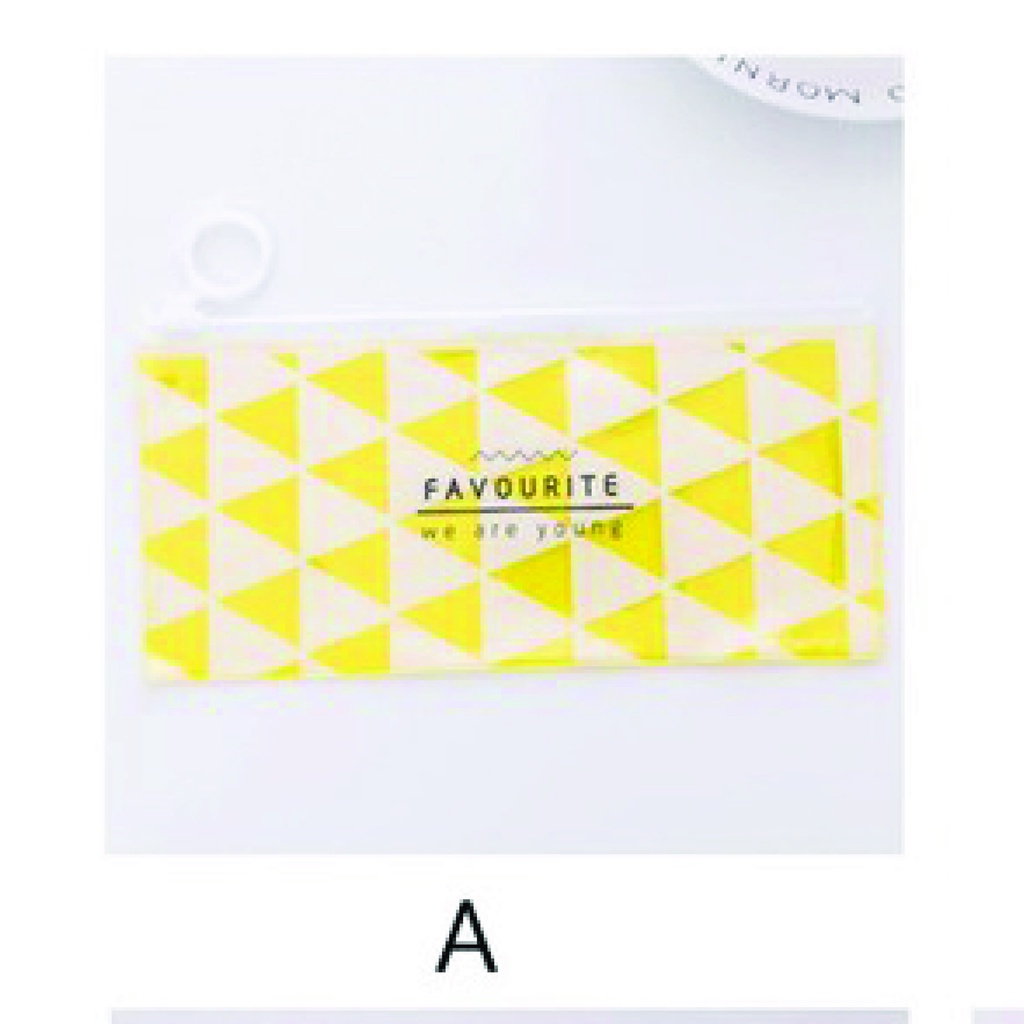 FygaleryMedan HL0074 Tempat Pensil Transparan Pouch Motif Lucu Serbaguna-Kode A