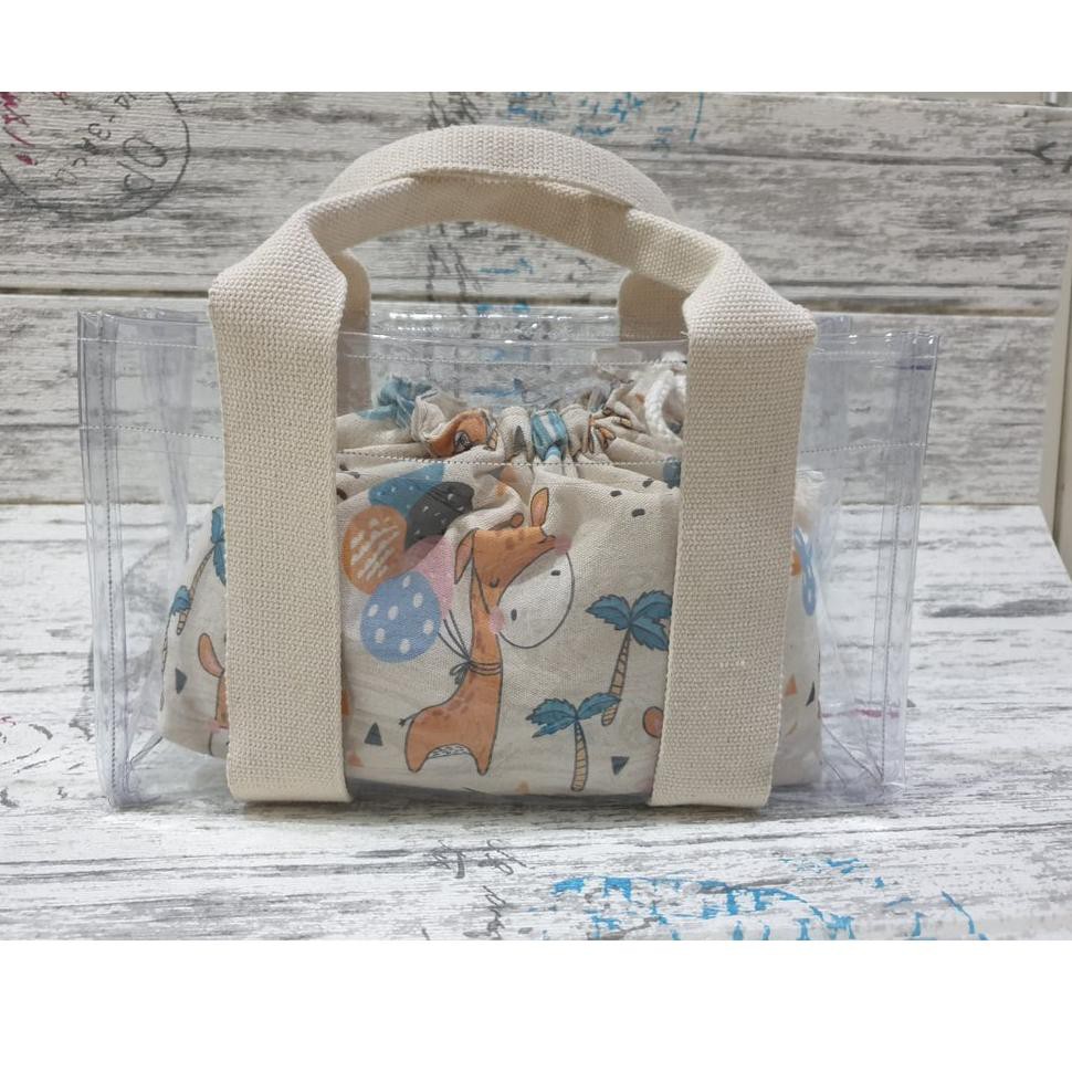 

Tas Tote Mika Clear Marhen Goodie Bag Hampers (KODE Z2794)