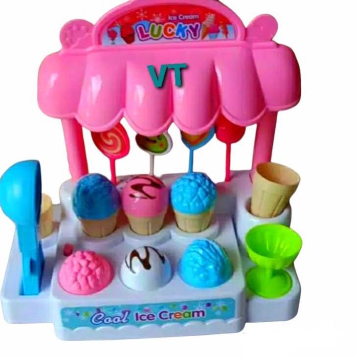 ヤ  L 1  Mainan Gerobak Ice Cream Cool Ice Cream Lucky Hot Sale