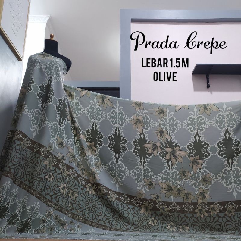 Bahan kain PRADA CREPE Kualitas Premium