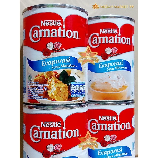 CARNATION EVAPORASI ( CAIR ) 405gr | SUSU LEMAK NABATI | SUSU CARNATION CAIR | SUSU CAIR CARNATION |