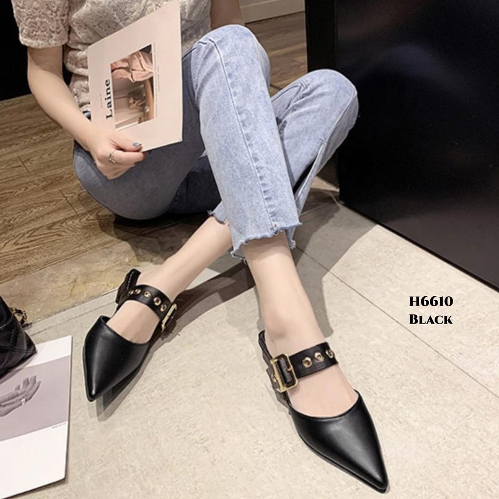 PRF Heels Pump Strap Slope Fashion Korea H6610