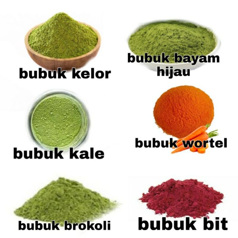 

BUBUK SAYURAN ORGANIK KERING UNTUK MPASI 50 GR