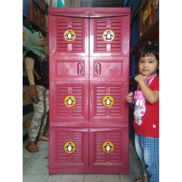 Lemari plastik gantung / lemari pakaian / lemari serbaguna Jumbo