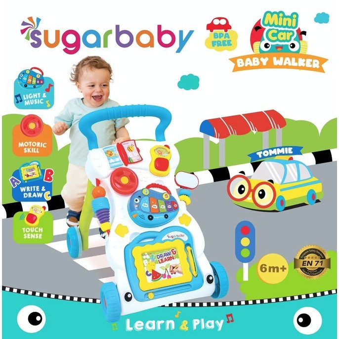 Sugar Baby Mini Car Push Baby Walker degan pemberat Baby ...