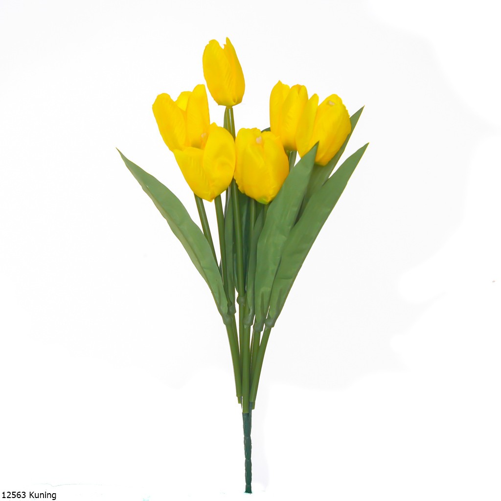 Bunga Plastik Tulip 1256-Kuning