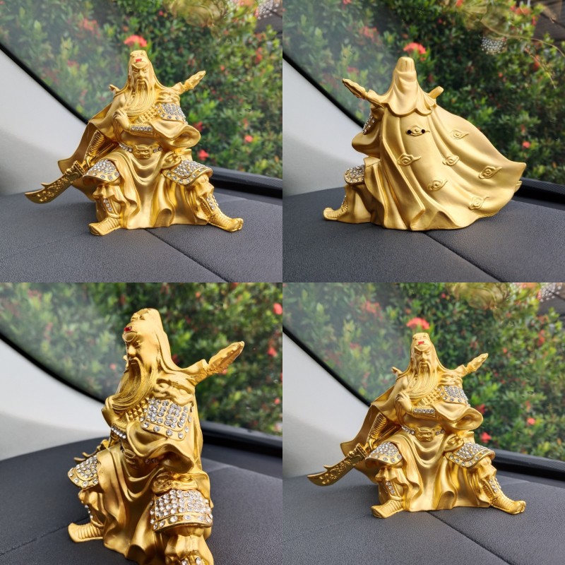 Pajangan Mobil KODOK REZEKI GUAN YU KUAN KONG KUAN IM BUDDHA ELANG Bahan Alloy