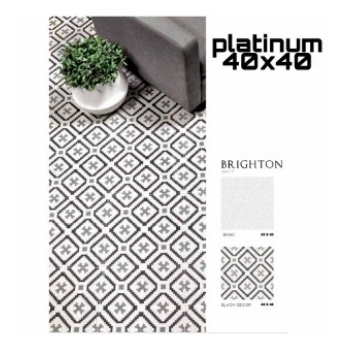BRIGHTON MATT UK.40X40 DINDING LANTAI KERAMIK PLATINUM