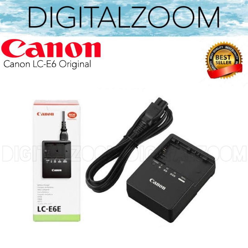 Canon LC-E6E Original - Charger Canon For Baterai LP-E6