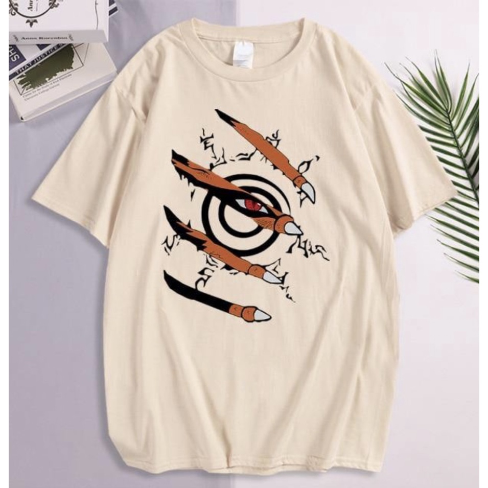 BRIGO Kaos Oversize Naruto kurama II Kaos Oversize Print DTF II Kaos Jumbo Size Pria &amp; Wanita