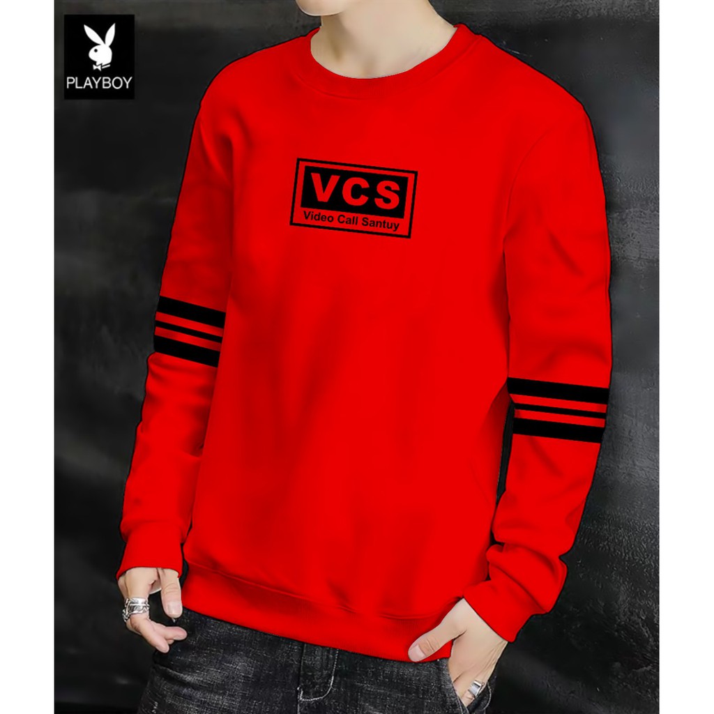 Sweater Pria/Sweter Pria/Sweter/Sweater  VCS (Video Call Santuy) Bahan Babytery UK M-L