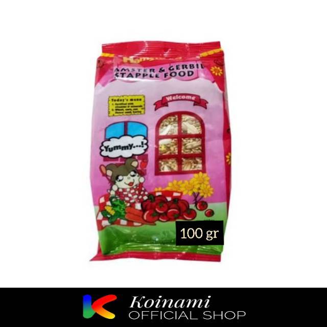 HAMSFOOD 100gr / Makanan Hamster / Makanan Pengerat / aksesoris hamster /hamster