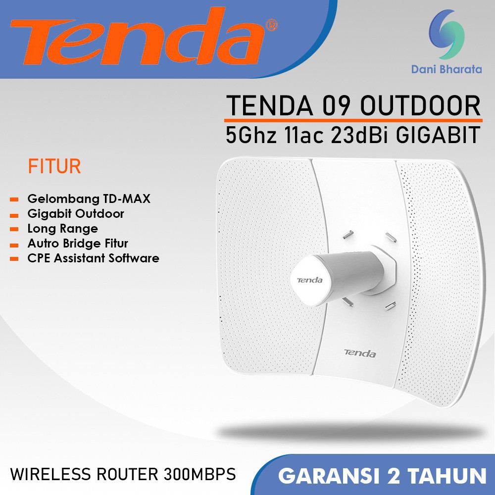 Terbaru!! Tenda O9 5Ghz 11ac 23dBi Gigabit Point to Point 25Km Outdoor CPE