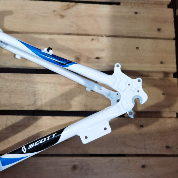 Frame Sepeda MTB Sepeda Gunung Scott 26 Inch White Blue