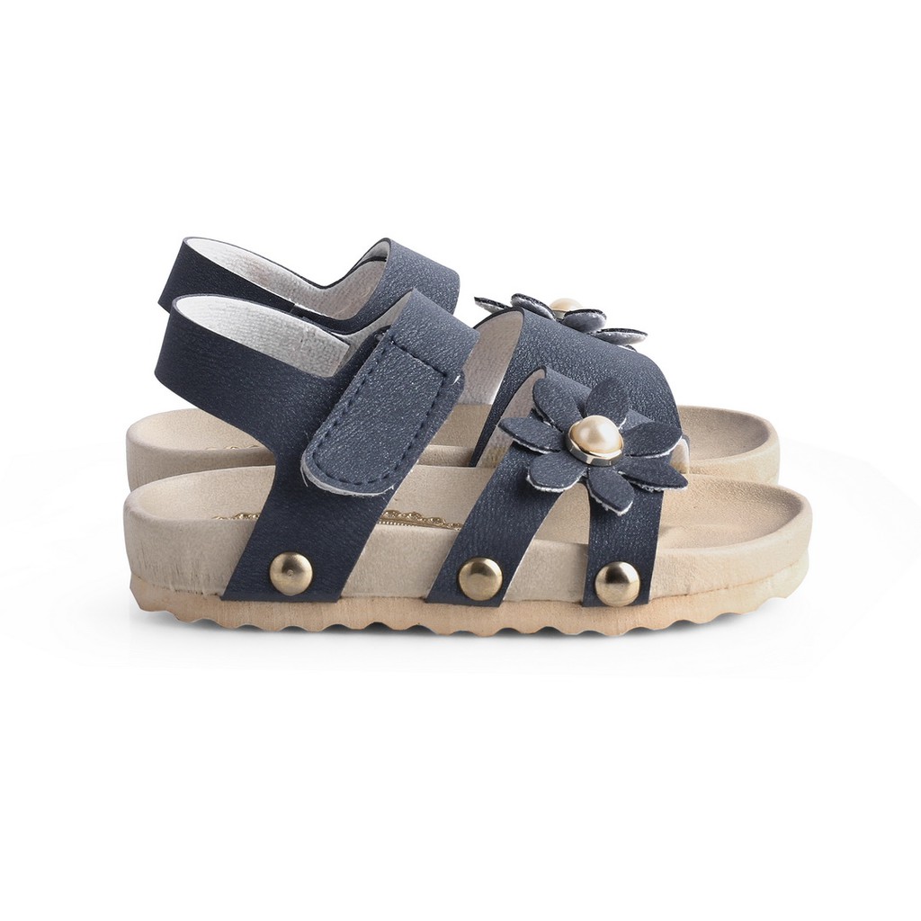 sandal capit aksesoris bunga ringan terbaru CTB NAVY