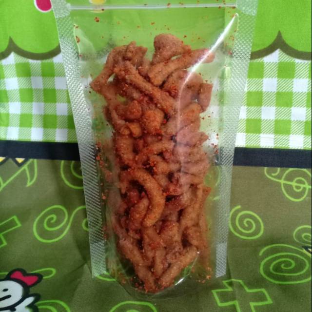 

Kripik usus/kripik renyah gurih/kripik hits/Cemilan murah/Cemilan pedas