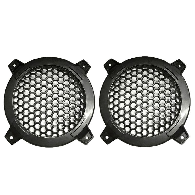 btsg 1Pair 4Inch Audio Speakers Protective Cover Case Tweeter Speaker Grill Mesh DIY For Home Theater Parts Accessories