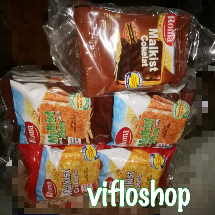 

504Omekho Roma Malkist Abon/ Malkist Coklat/ Malkist Crackers (10 X 27 Gr) - Coklat Jy60Jhh
