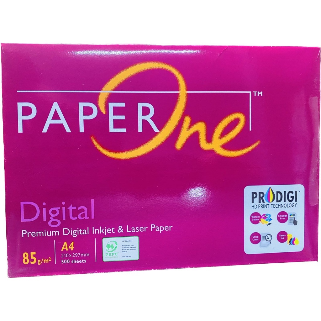 Jual Kertas Print Fotocopy HVS A4 85 Gram Paper One | Shopee Indonesia