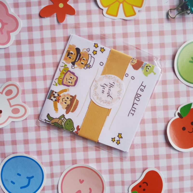 PRINT MEMOPAD UKURAN 8 X 8 cm KETEBALAN 80 GSM / MEMOPAD TERMURAH /  MEMO PRINT LUCU-5
