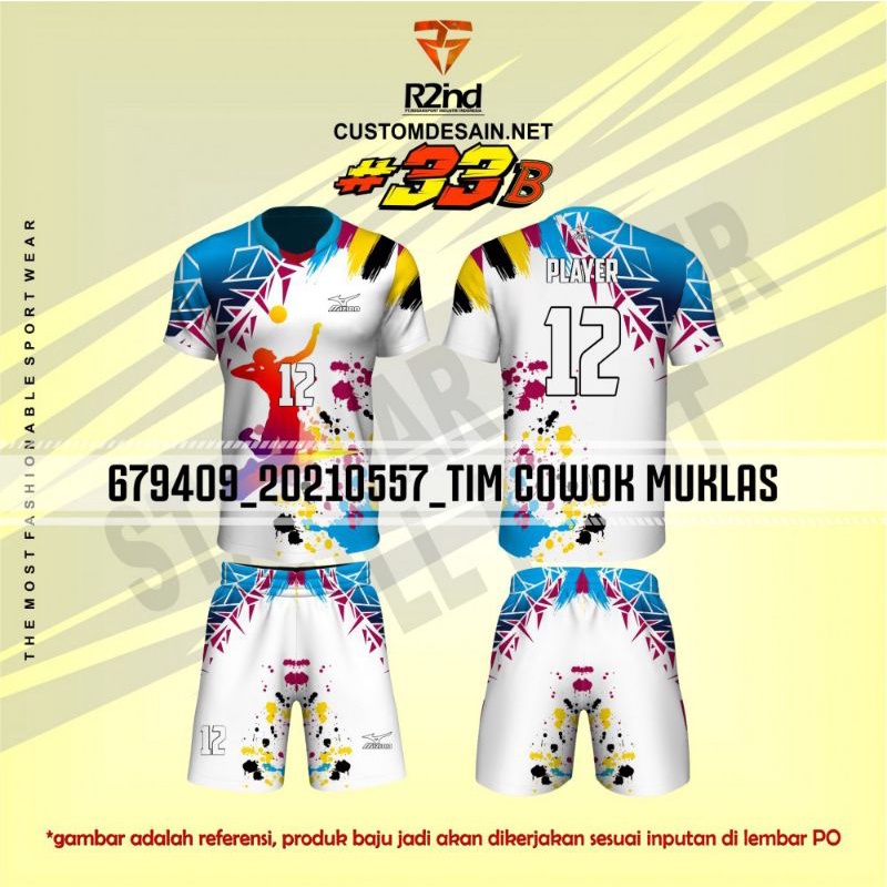 kaos volley Jersey VOLLY printing regarsport